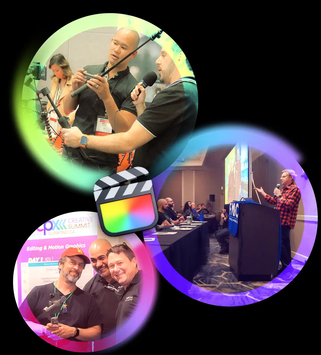 collage of photos of attendees at FCP Summit